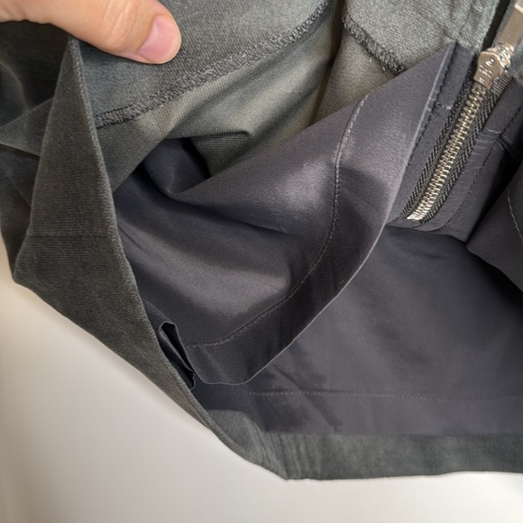 NWT Etcetera Pewter Velvet Pencil Skirt - 4 - Picture 4 of 5